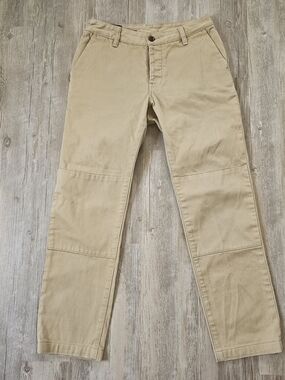Askov Finlayson Men's The Explorer Pant Khaki Tan Japanese Canvas Double Knee 31